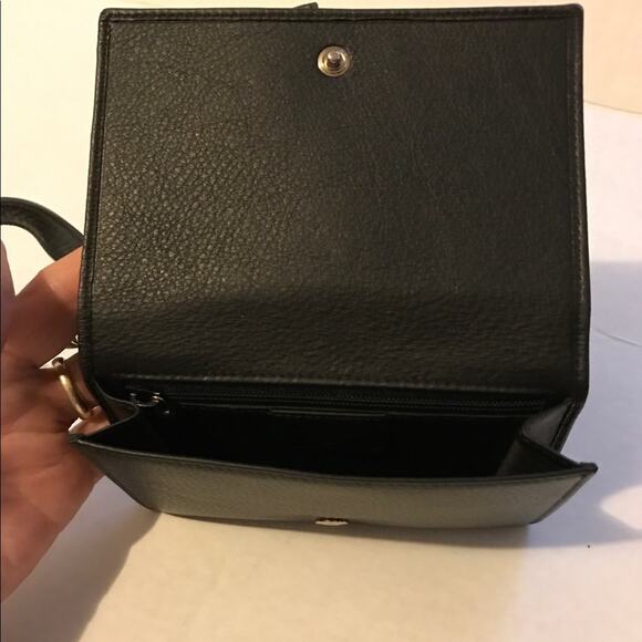 YSL rive gauche WALLET Wristlet clutch bag BLACK NWT Authentic - Picture 5 of 11